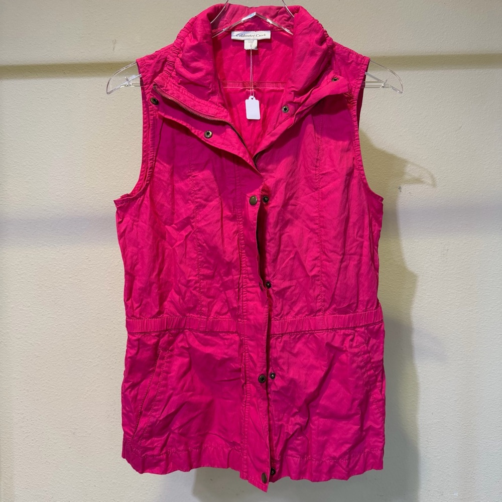 Coldwater Creek Fuchsia Vest